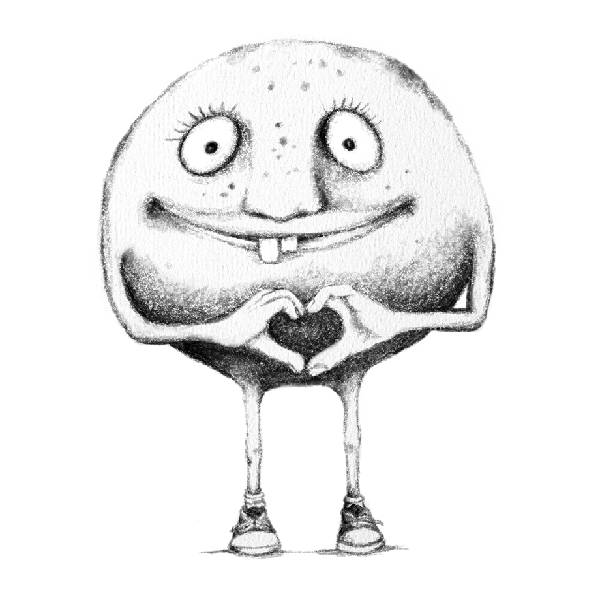 Grußkarte ich liebe dich, der Knollenmann von Frecher Fritz Grußkarte ich liebe dich, der Knollenmann von Frecher Fritz