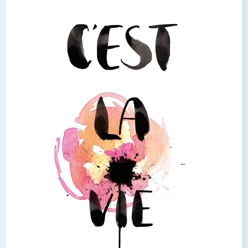 Postkarte Cest La Vie 02
